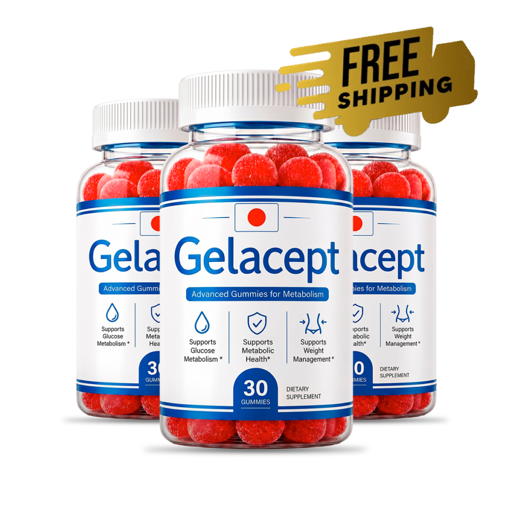 Gelacept advanced gummies for metabolism three-bottle package