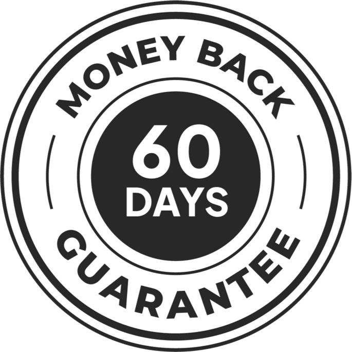 Gelacept 60-day money-back guarantee badge